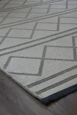 Sanari Modern Kahverengi Yıkanabilir Polyester Makine Halısı - Görsel 2