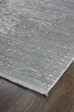 Durham Çerçeveli Krem Gri Göbekli Akrilik Makine Halısı - Görsel 2