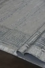 Lobbes Çerçeveli Bej Polyester Makine Halısı - Görsel 5