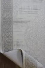 Cerano Çerçeveli Bej Göbekli Polyester Makine Halısı - Görsel 4