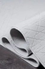 Arges Çerçeveli Krem Akrilik Makine Halısı - Görsel 6