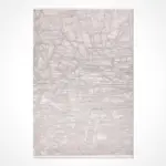 Segovia Modern Krem Polyester Kaydırmaz Tabanlı Makine Halısı - Görsel 2