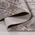 Abades Modern Gri Polyester Kaydırmaz Tabanlı Makine Halısı - Görsel 3