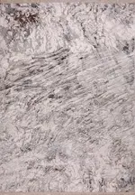 Cabrera Modern Gri Polyester Kaydırmaz Tabanlı Makine Halısı