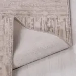 Bercial Modern Krem Polyester Kaydırmaz Tabanlı Makine Halısı - Görsel 6