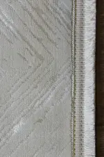 Andora Modern Krem Polyester Makine Halısı - Görsel 3
