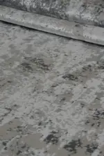 Couvin Modern Gri Polyester Makine Halısı - Görsel 7