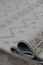 Gigaro Modern Kahverengi Yıkanabilir Polyester Makine Halısı - Görsel 6