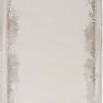 Yuncos Çerçeveli Krem Akrilik Makine Halısı