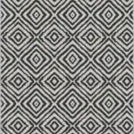 Letras Goemetrik Beyaz Polyester ve Pamuklu Yıkanabilir Kaydırmaz Taban Dijital Baskı Halı