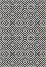 Letras Goemetrik Beyaz Polyester ve Pamuklu Yıkanabilir Kaydırmaz Taban Dijital Baskı Halı