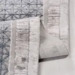 Somolinos Çerçeveli Gri Akrilik Makine Halısı - Görsel 3