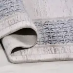 Somolinos Çerçeveli Gri Akrilik Makine Halısı - Görsel 4