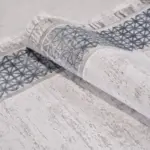 Somolinos Çerçeveli Gri Akrilik Makine Halısı - Görsel 5