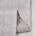 Humanes Çerçeveli Gri Akrilik Makine Halısı - Görsel 3