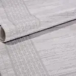 Humanes Çerçeveli Gri Akrilik Makine Halısı - Görsel 5