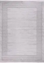 Humanes Çerçeveli Gri Akrilik Makine Halısı