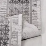 Almazan Çerçeveli Gri Akrilik Makine Halısı - Görsel 3