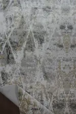 Hublet Modern Bej Polyester Makine Halısı - Görsel 3