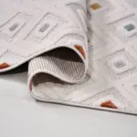 Gumiel Geometrik Multi Polyester Kaydırmaz Tabanlı Makine Halısı - Görsel 4