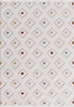 Gumiel Geometrik Multi Polyester Kaydırmaz Tabanlı Makine Halısı