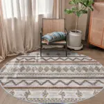 Ponte Geometrik Multi Polyester ve Pamuklu Yıkanabilir Kaydırmaz Taban Dijital Baskı Halı - Görsel 8