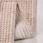 Liceras Bukle  Modern Bej Polyester Kaydırmaz Tabanlı Makine Halısı - Görsel 3