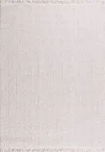 Atienza Bukle Modern Beyaz Polyester Kaydırmaz Tabanlı Makine Halısı