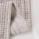 Sienes Bukle Modern Gri Polyester Kaydırmaz Tabanlı Makine Halısı - Görsel 3