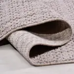 Baraona Bukle Modern Koyu Gri Polyester Kaydırmaz Tabanlı Makine Halısı - Görsel 4