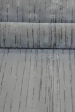 Leivi Çerçeveli Gri Polyester Makine Halısı - Görsel 5