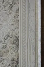 Pessac Çerçeveli Göbekli Krem Polyester Makine Halısı - Görsel 3