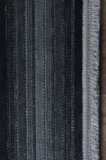 Bryan Modern Antrasit Yıkanabilir Polyester/Pamuk Makine Halısı - Görsel 3