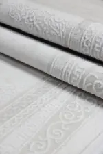 Elst Çerçeveli Bej Akrilik Makine Halısı - Görsel 7