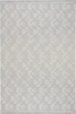 Crocy Modern Krem Polyester Makine Halısı