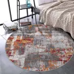 Santa Modern Multi Polyester ve Pamuklu Yıkanabilir Kaydırmaz Taban Dijital Baskı Halı - Görsel 8