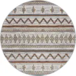 Ponte Geometrik Multi Polyester ve Pamuklu Yıkanabilir Kaydırmaz Taban Dijital Baskı Halı - Görsel 7