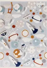 Sirnach Figürlü Multi Polyester Pamuk Tabanlı Çocuk Halısı