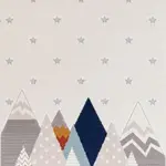 Seon Figürlü Krem Polyester Pamuk Tabanlı Çocuk Halısı