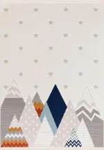 Seon Figürlü Krem Polyester Pamuk Tabanlı Çocuk Halısı