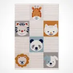 Lenzburg Figürlü Multi Polyester Pamuk Tabanlı Çocuk Halısı - Görsel 2