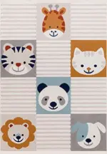 Lenzburg Figürlü Multi Polyester Pamuk Tabanlı Çocuk Halısı