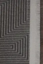 Veglie Modern Antrasit Akrilik Makine Halısı - Görsel 3