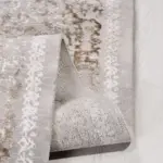 Membrio Klasik Göbekli Gri Polipropilen ve Polyester Makine Halısı - Görsel 3