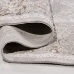 Membrio Klasik Göbekli Gri Polipropilen ve Polyester Makine Halısı - Görsel 4