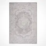 Elvas Klasik Göbekli Gri Polipropilen ve Polyester Makine Halısı - Görsel 2