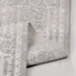 Elvas Klasik Göbekli Gri Polipropilen ve Polyester Makine Halısı - Görsel 3