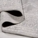 Elvas Klasik Göbekli Gri Polipropilen ve Polyester Makine Halısı - Görsel 4
