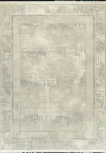 Cuervo Çerçeveli Krem Polipropilrn ve Polyester Makine Halısı