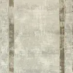 Ayora Çerçeveli Krem Polipropilen ve Polyester Makine Halısı